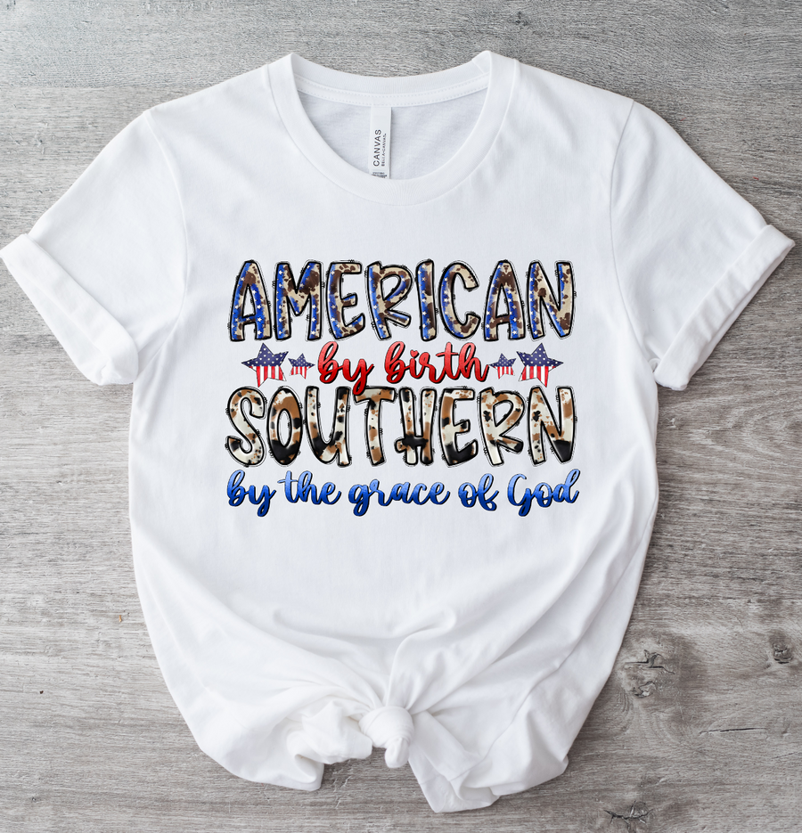 AMERICAN BY BIRTH - DTF TRANSFER