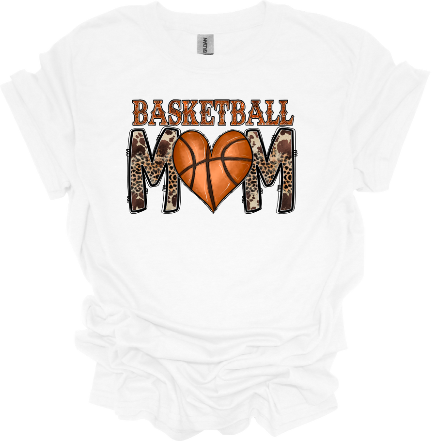 BASKETBALL MOM LEOPARD - DTF TRANSFER