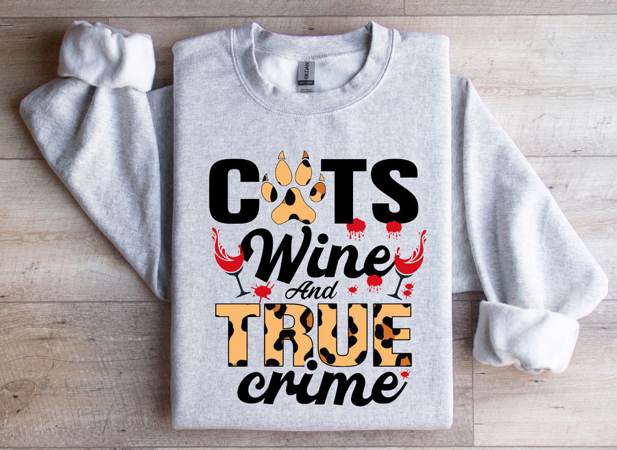 CATS WINE AND TRUE CRIME - DTF TRANSFER