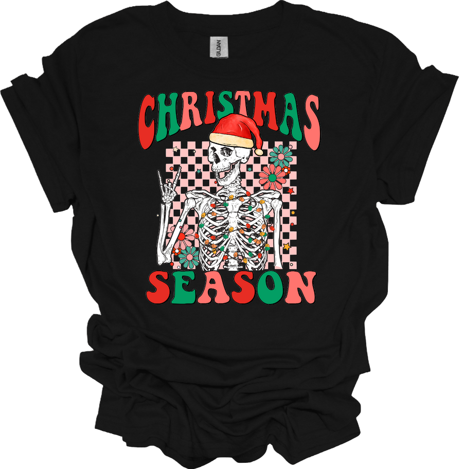 CHRISTMAS SEASON SKELETON- DTF TRANSFER