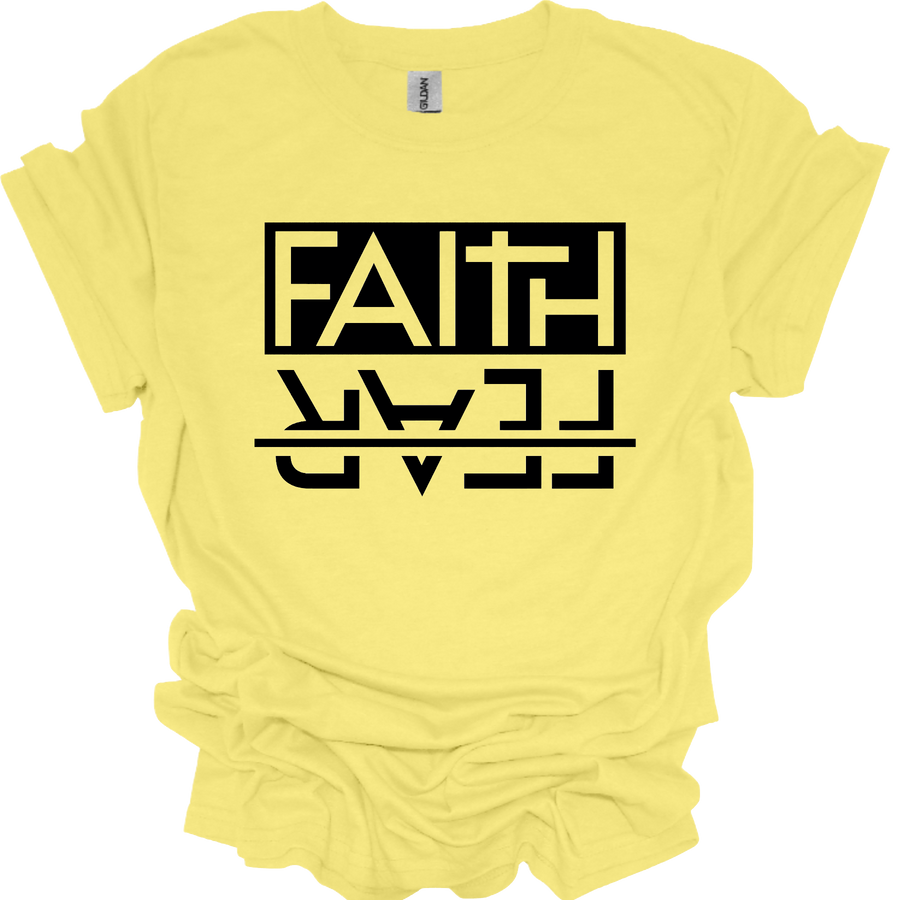 FAITH OVER FEAR BLACK - DTF TRANSFER