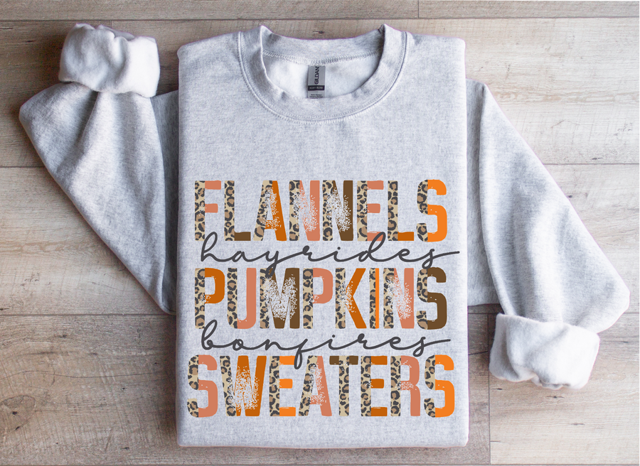 FLANNELS HAYRIDES PUMPKINS - DTF TRANSFER