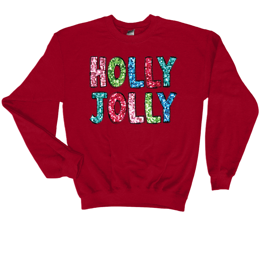 HOLLY JOLLY SEQUIN-DTF TRANSFER