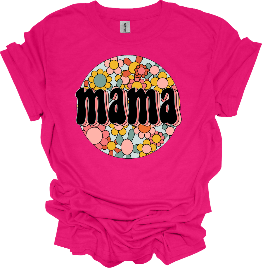 MAMA RETRO FLOWER  - DTF TRANSFER