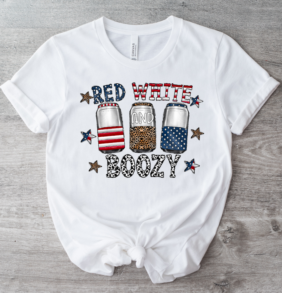 RED WHITE BOOZY 2 - DTF TRANSFER