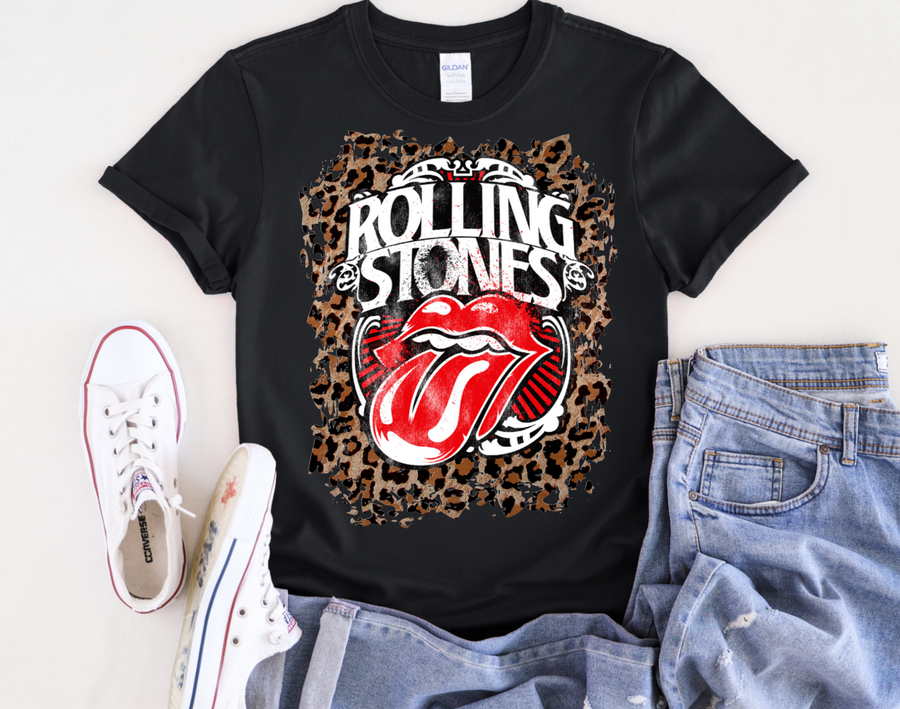 ROLLING STONES  LEOPARD -  DTF TRANSFER