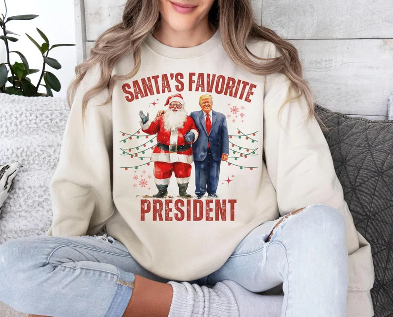 SANTA'S FAVORITE PRESIDENT - DTF TRANSFER