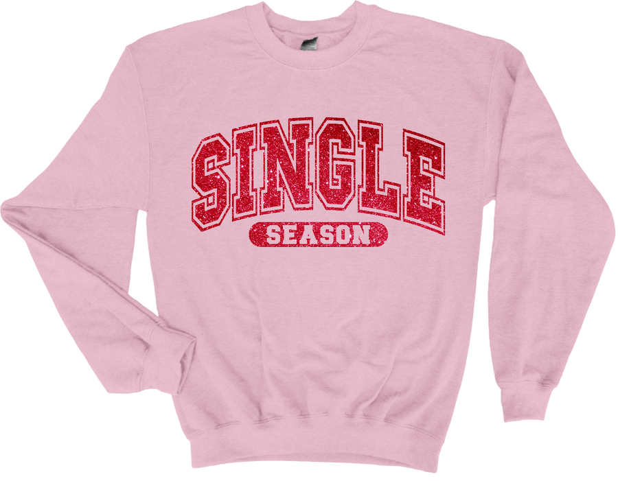 SINGLE SEASON RED GLITTER - DTF TRANSFER