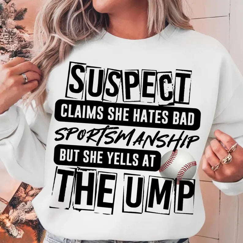 SUSPECT CLAIMS SHE HATES...BUT YELLS AT THE UMP - DTF TRANSFER