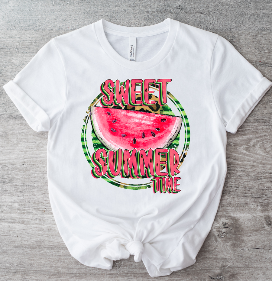 SWEET SUMMER TIME WATERMELON - DTF TRANSFER