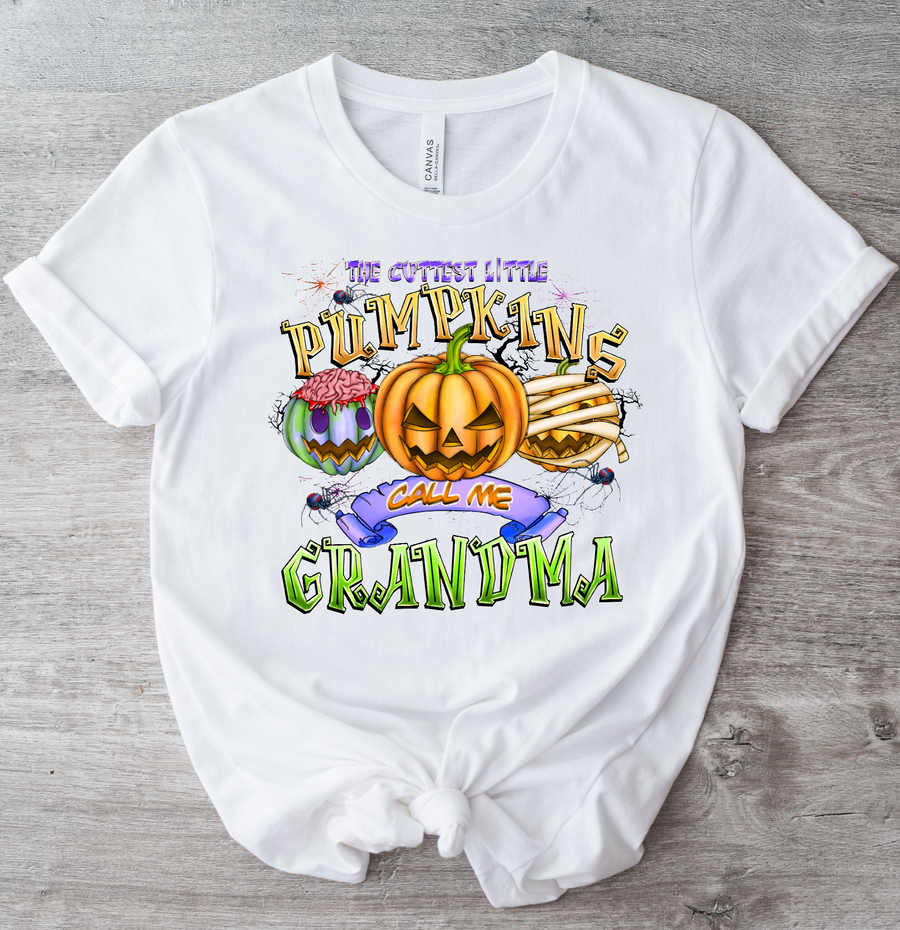 THE CUTIEST LITTLE PUMPKINS CALL ME GRANDMA  - DTF TRANSFER