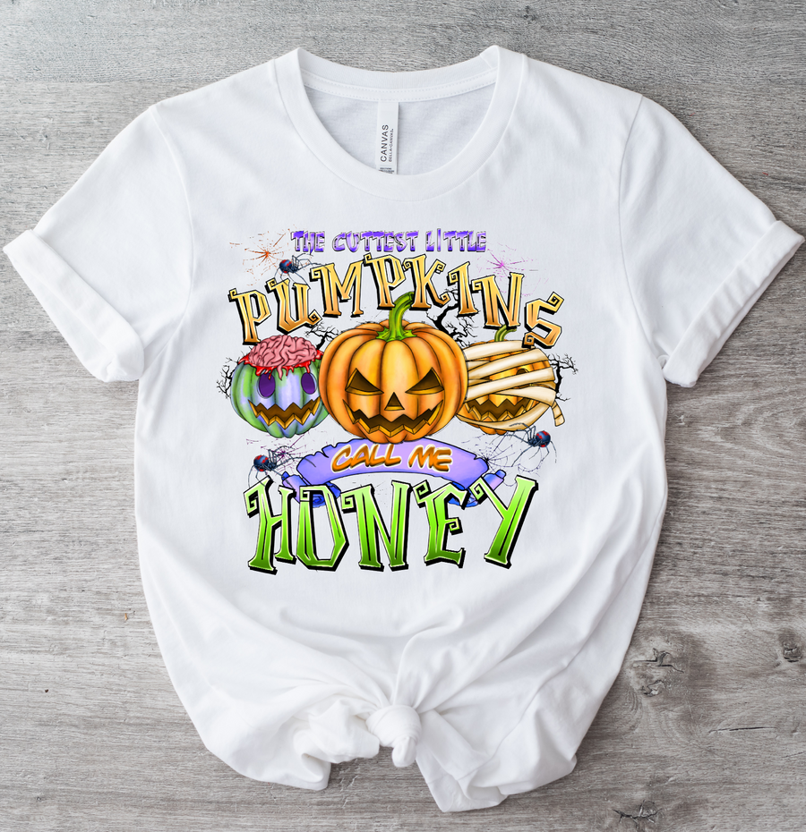 THE CUTIEST LITTLE PUMPKINS CALL ME HONEY  - DTF TRANSFER