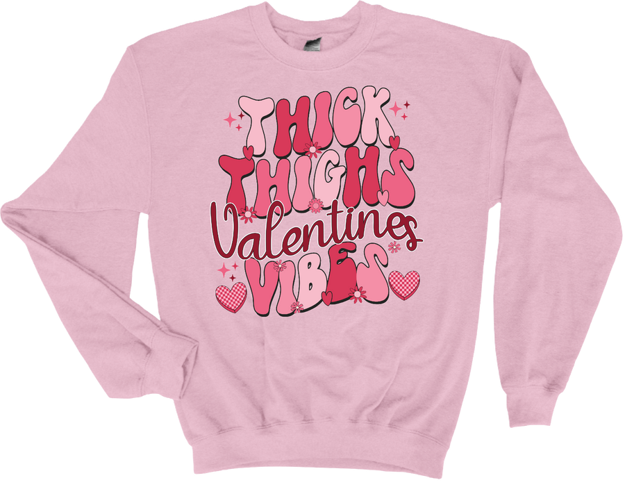 THICK THIGHS VALENTINES VIBES - DTF TRANSFER